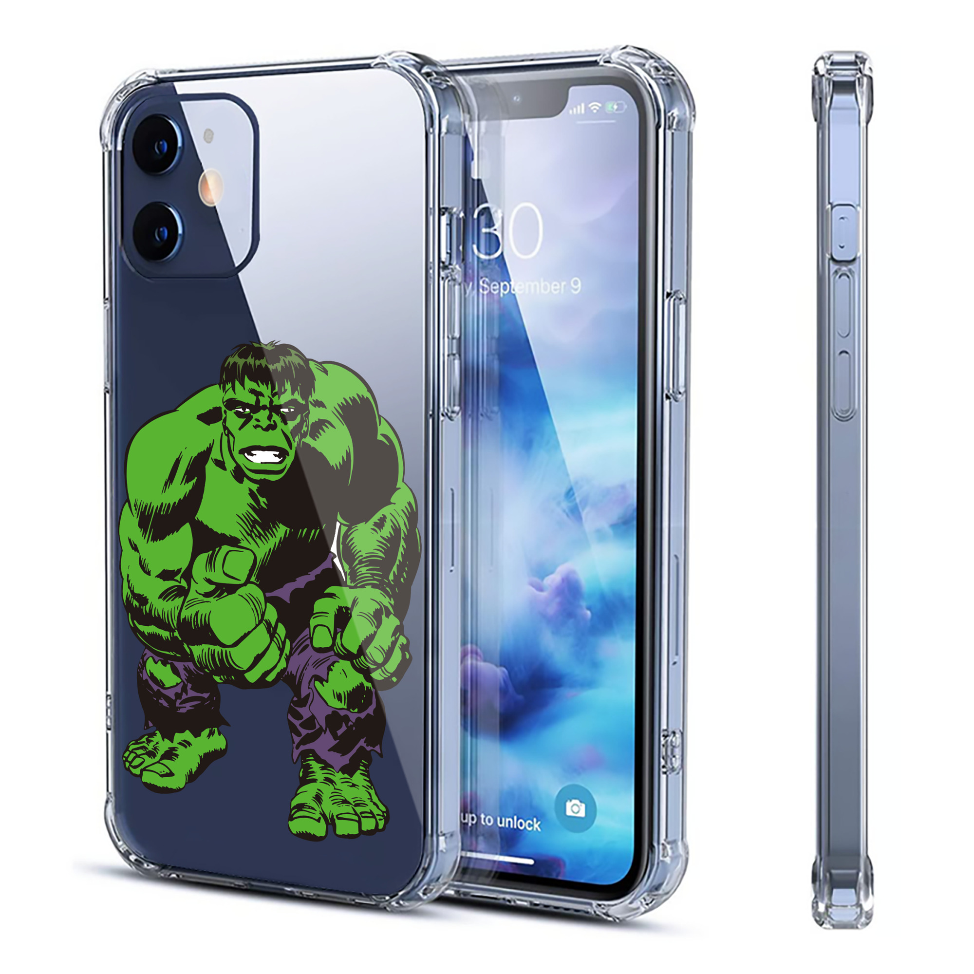 （画像用） アベンジャーズ The Avengers 【iPhone 12シリーズ対応】透明スマホケース（クリアソフトケース）
